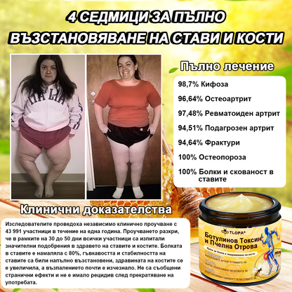 TLOPA®✅ Ботулинов токсин и пчелна отрова Обезболяващ крем за заздравяване на кости✅🐝🐝🐝
