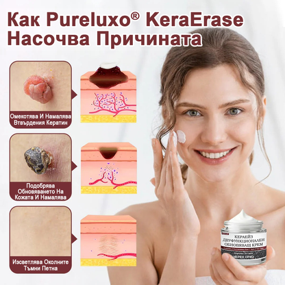 🏆Pureluxo® KeraErase Двукомпонентен обновяващ крем с двойно действие🏆🍀🍀